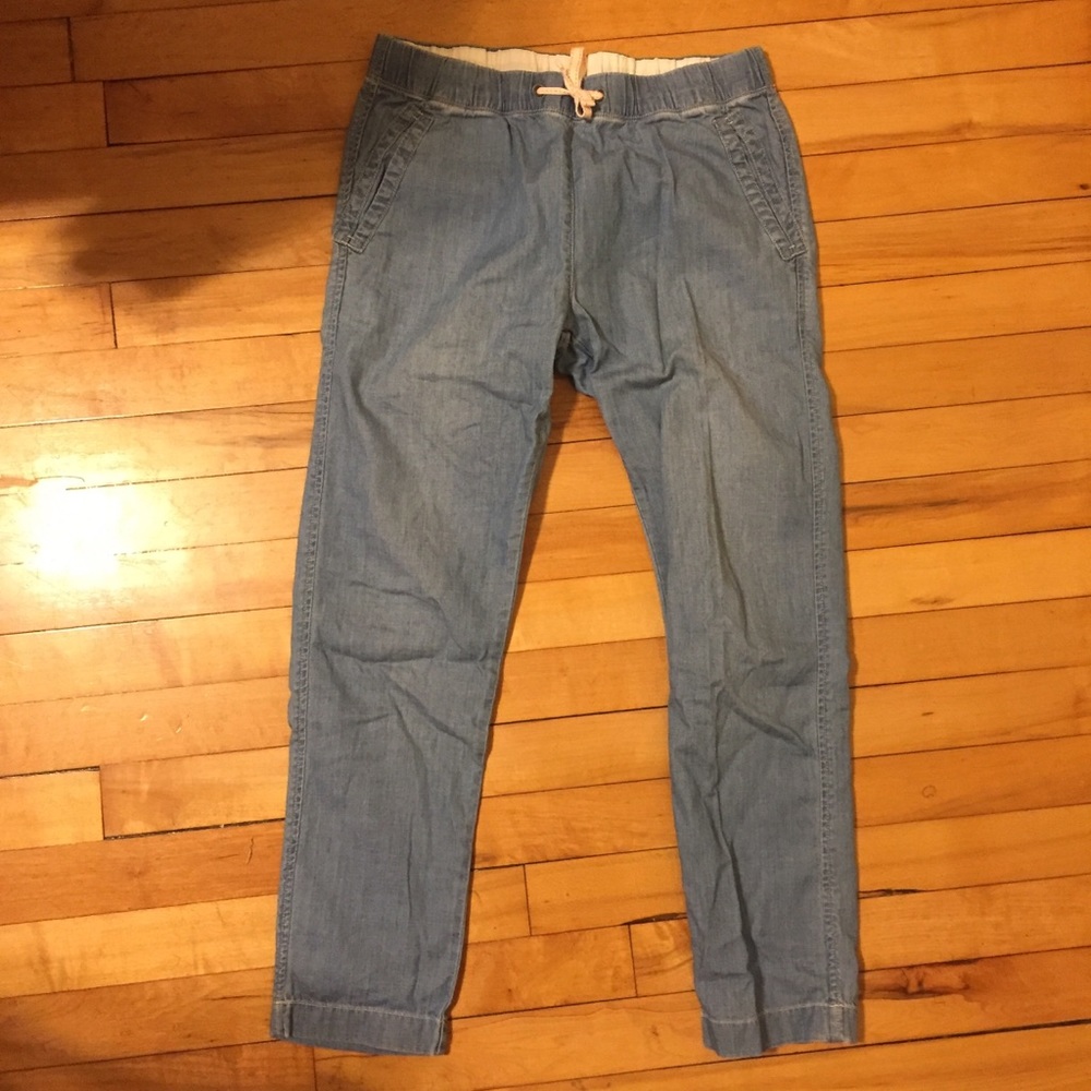 Lite Chambray Cotton Pants for girls